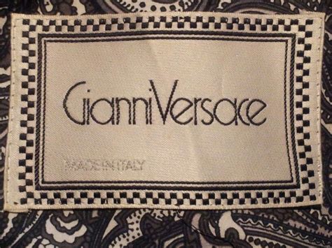 versace vintage mannen|vintage gianni Versace label.